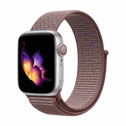 Ремешок Nylon loop на Apple Watch 38/40/41mm Beige pink Ремешок Nylon loop на Apple Watch 38/40/41mm Beige pink